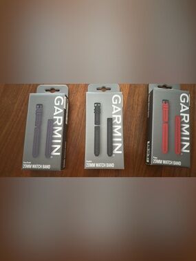 Garmin 20mm Instinct Watch Bands - Orchid, Graphite, Poppy